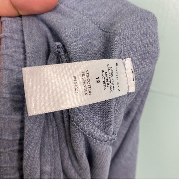 Athleta Sz 12 Farallon Heathered Wide Leg Crop Pants 657551 - Picture 4 of 4
